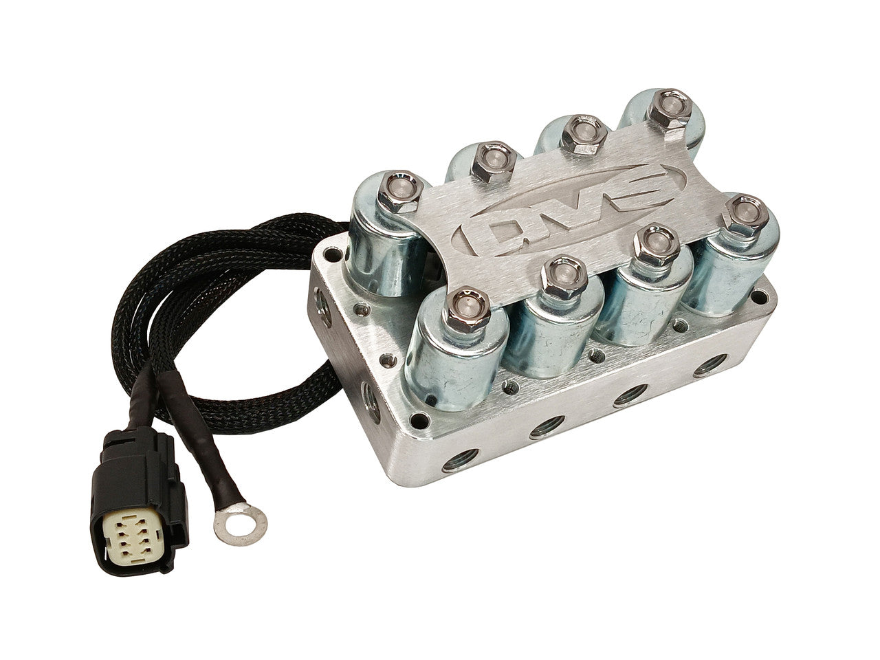 AVS 4-CORNER BILLET MANIFOLD VALVE - VERSION 1 - BRUSHED RAW FINISH