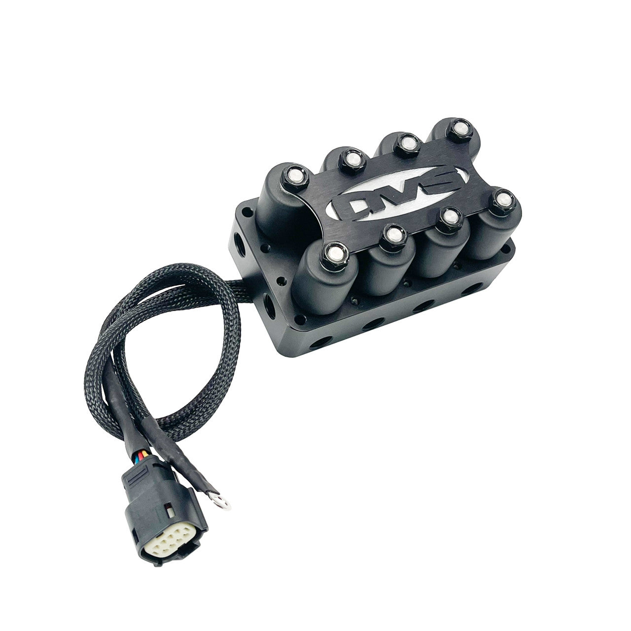 AVS 4-CORNER BILLET MANIFOLD VALVE - VERSION 1 - BLACK FINISH