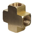 PIPE CROSS BRASS (1/4" 3/8" 1/2")